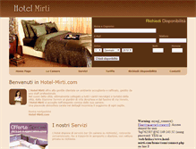 Tablet Screenshot of hotel-mirti.com